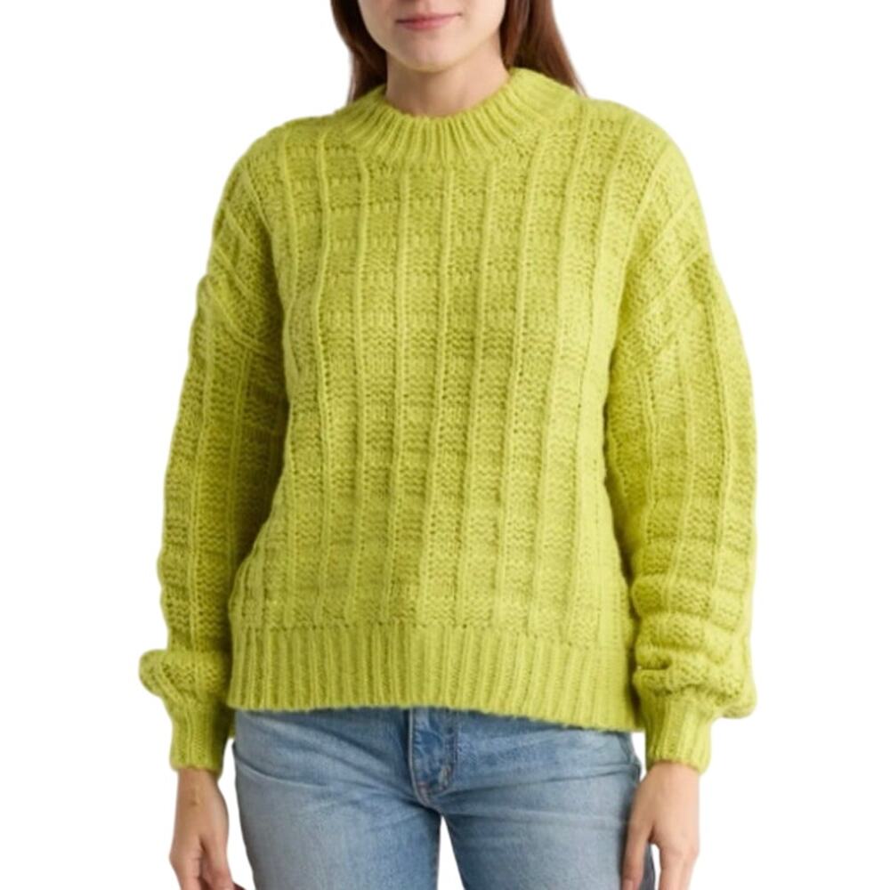 FRNCH Lime Green Crew Neck Sweater